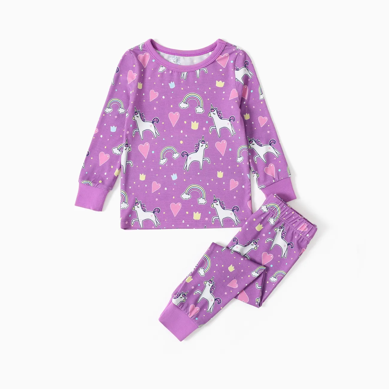 Bamboo Viscose Baby/Toddler 2-Piece Childlike Animal Print Snug-Fitting Pajamas Set