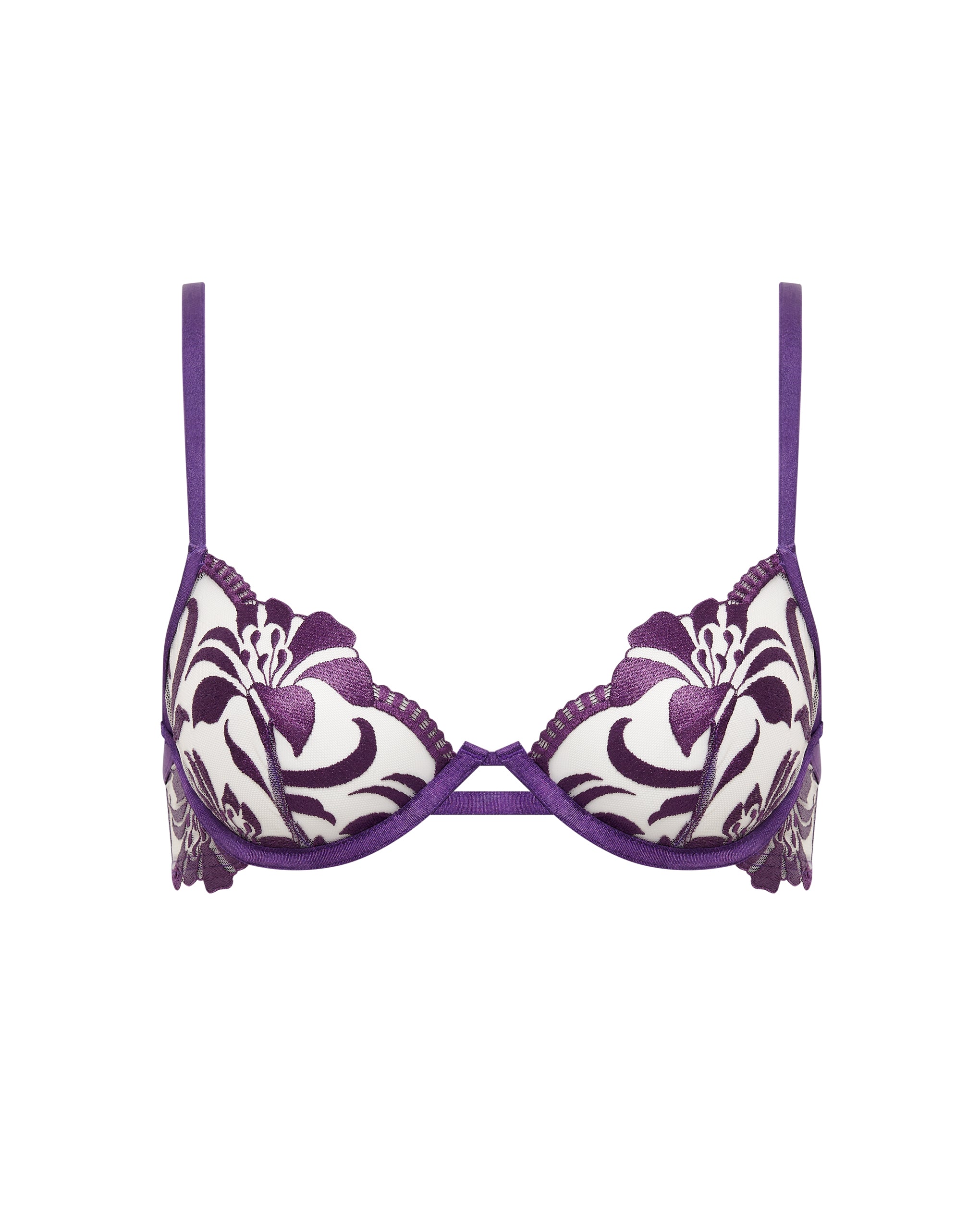 Bluebella Leonora Wired Bra Acai Purple/Sheer - 30A