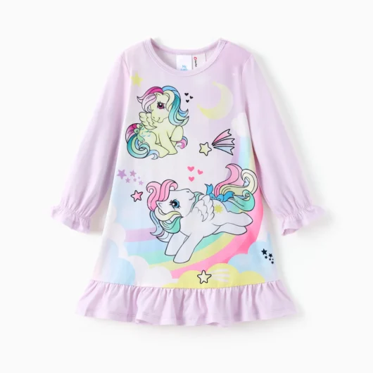 My Little Pony Toddler Girl Casual Ruffle Pajamas Nightgown