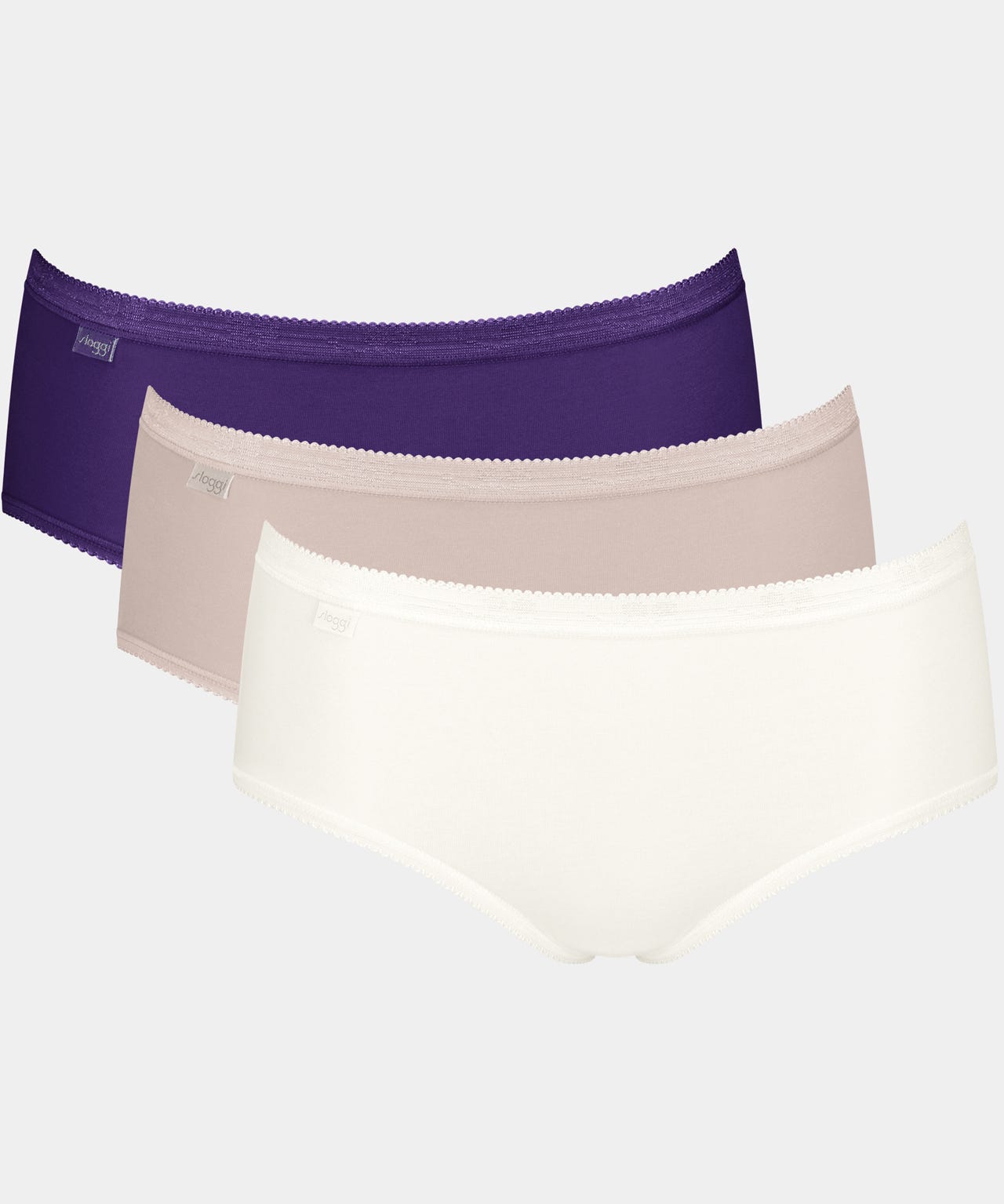 Damart Pack of 3 Sloggi® Midi Briefs